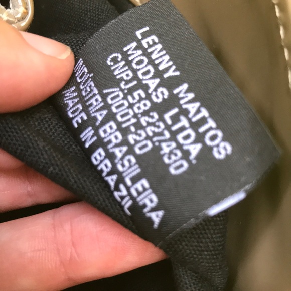 Vintage tan/dark cream Lenny e Cia leather/patent leather purse - Picture 14 of 14